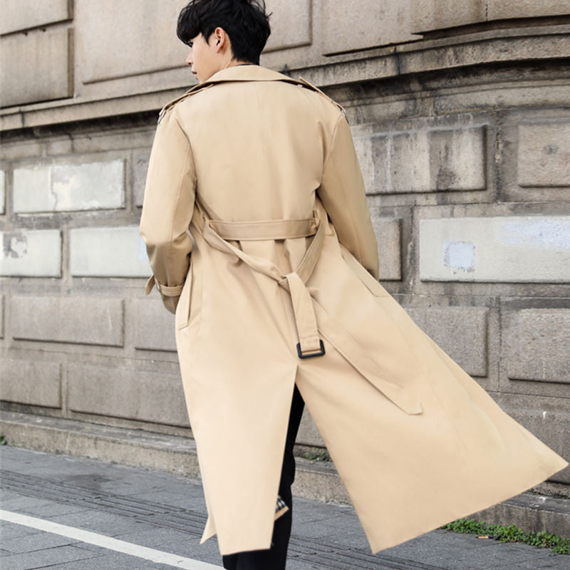 Tunamu - Knielanger Eleganter Herren Trenchcoat