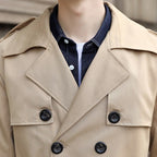 Tunamu - Knielanger Eleganter Herren Trenchcoat