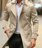 Herren Windbreaker Trenchcoat