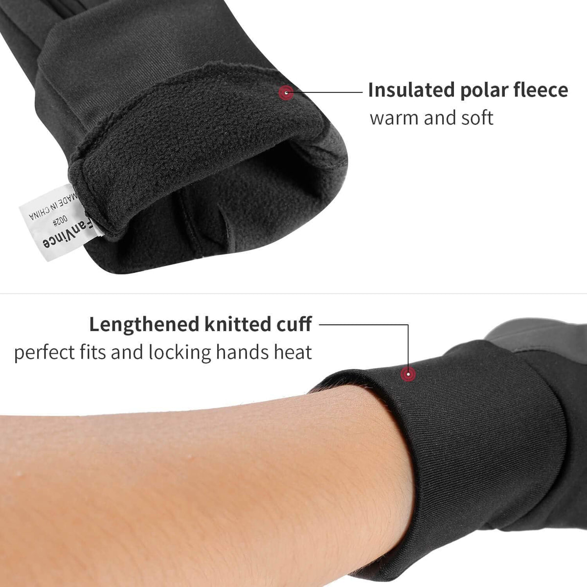 Winterfeste Touchscreen-Handschuhe für Männer und Frauen