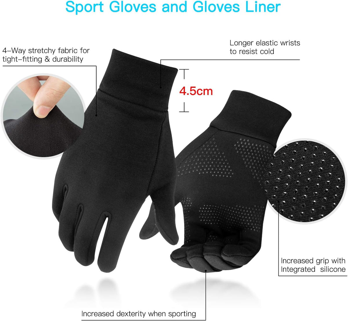 Touchscreen Handschuhe, winterfest, wasserfest