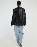 Lavinia Oversized Lederjacke