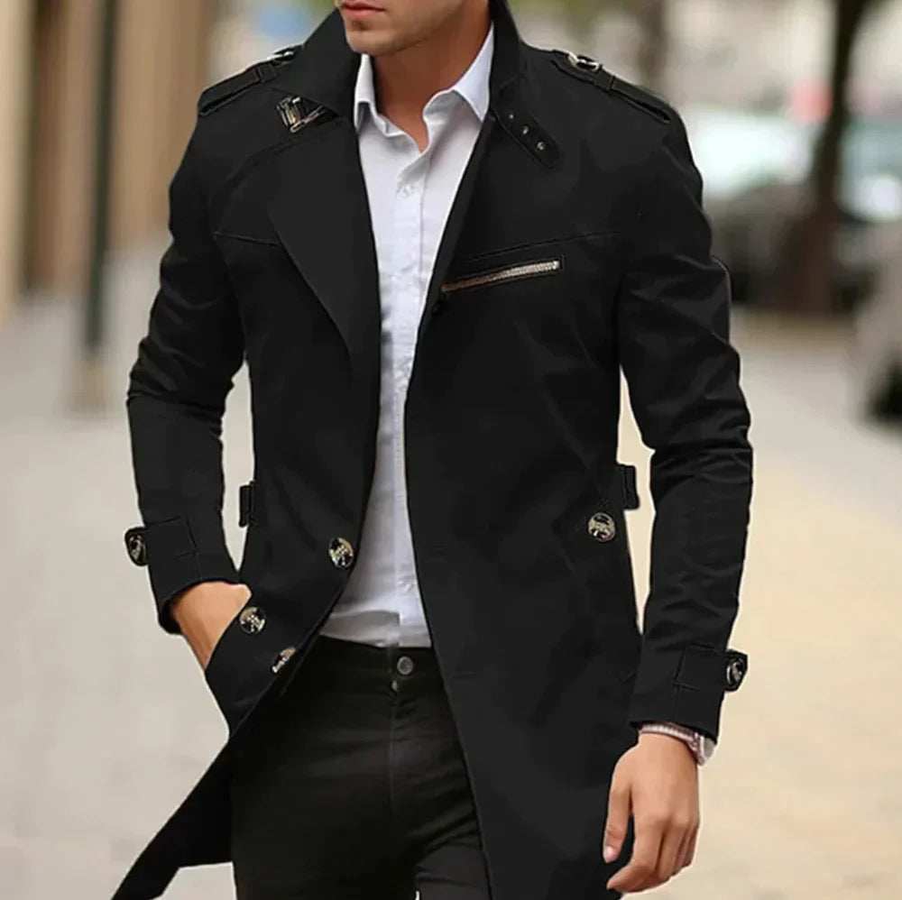 Herren Windbreaker Trenchcoat