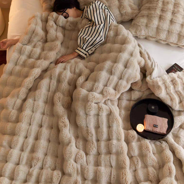 Warme bequeme Kuschel Decke für das Sofa & Bett