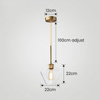 Kani Vintage Glas Pendelleuchte