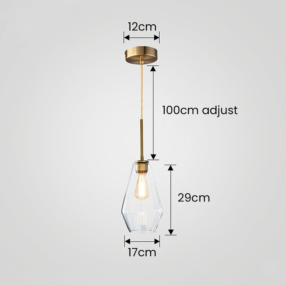 Kani Vintage Glas Pendelleuchte