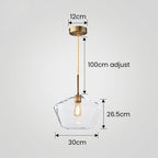 Kani Vintage Glas Pendelleuchte