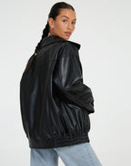 Lavinia Oversized Lederjacke