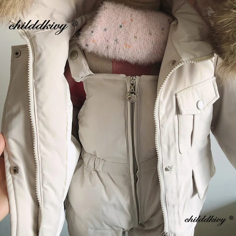 Winterset für Kinder: Daunenjacke + Overall