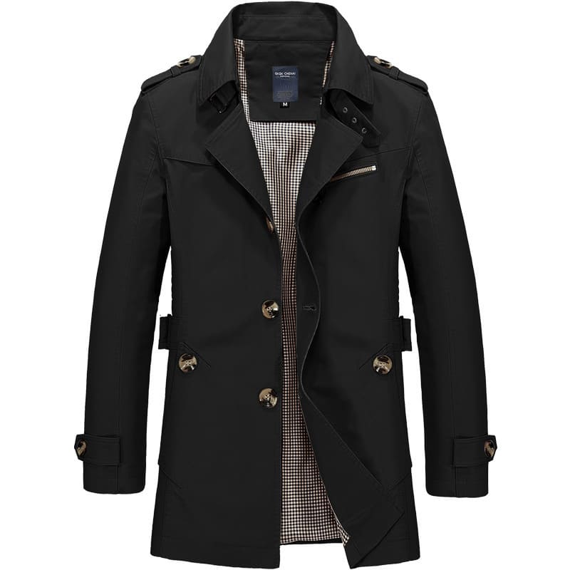 Herren Windbreaker Trenchcoat