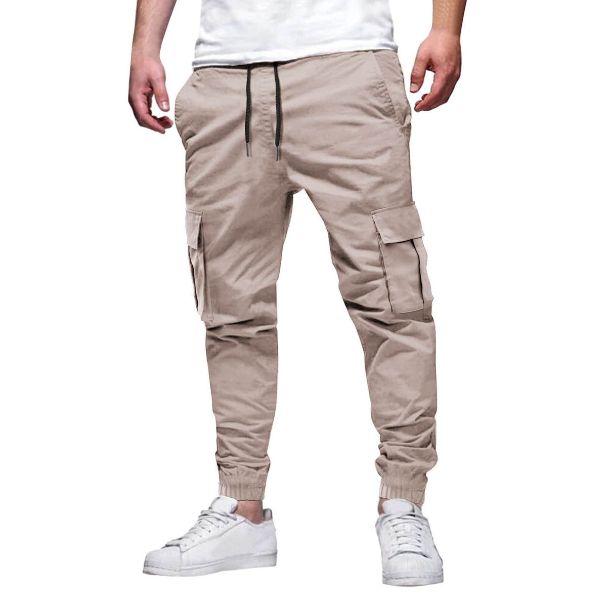 Herren Slim Fit Cargo Jogginghose