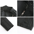 Carmi Chic Lederjacke mit Reißverschluss