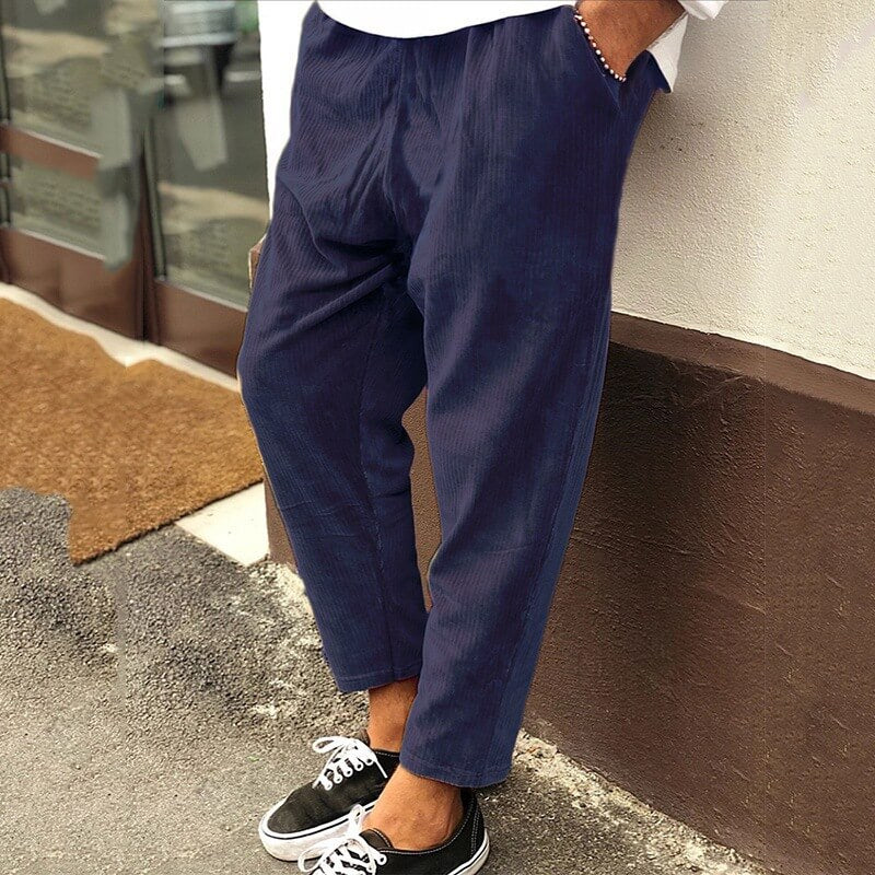 Herren Lockere Cordhose