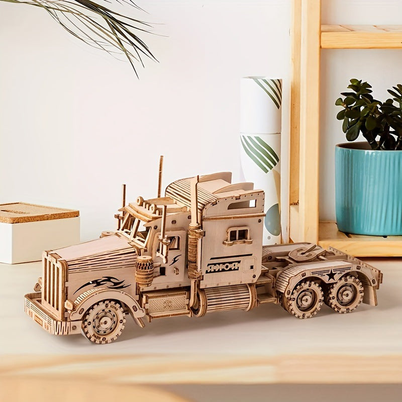 3D DIY LKW Puzzle Montage