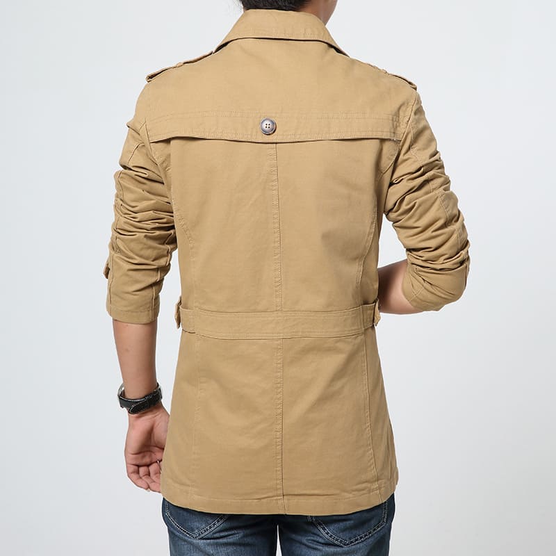 Herren Windbreaker Trenchcoat