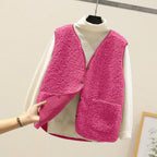 Frauen Teddy kuschelige Fleece Weste