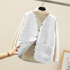 Frauen Teddy kuschelige Fleece Weste