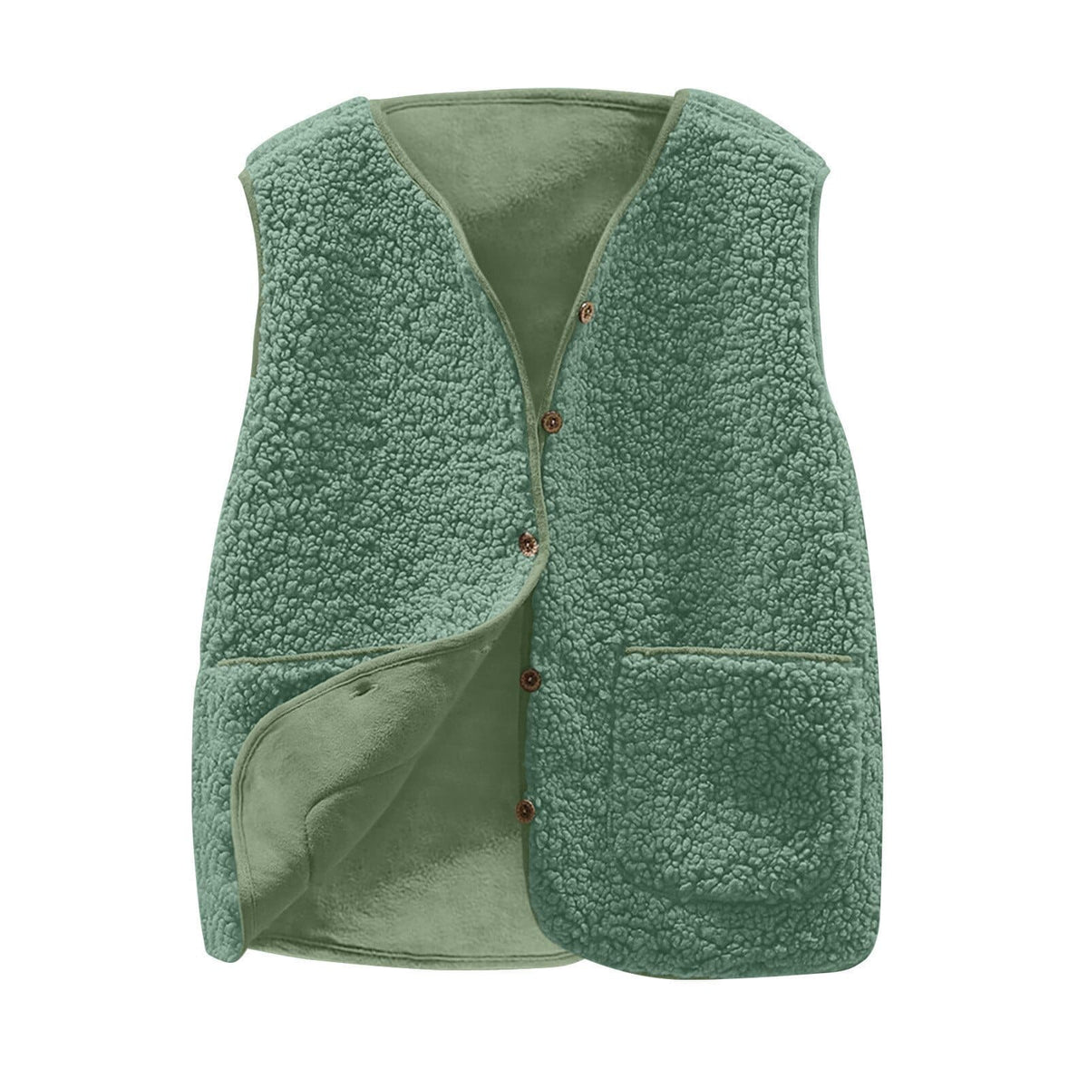 Frauen Teddy kuschelige Fleece Weste