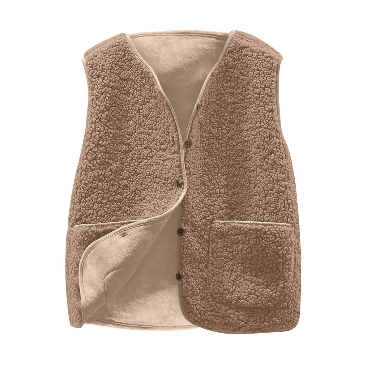 Frauen Teddy kuschelige Fleece Weste