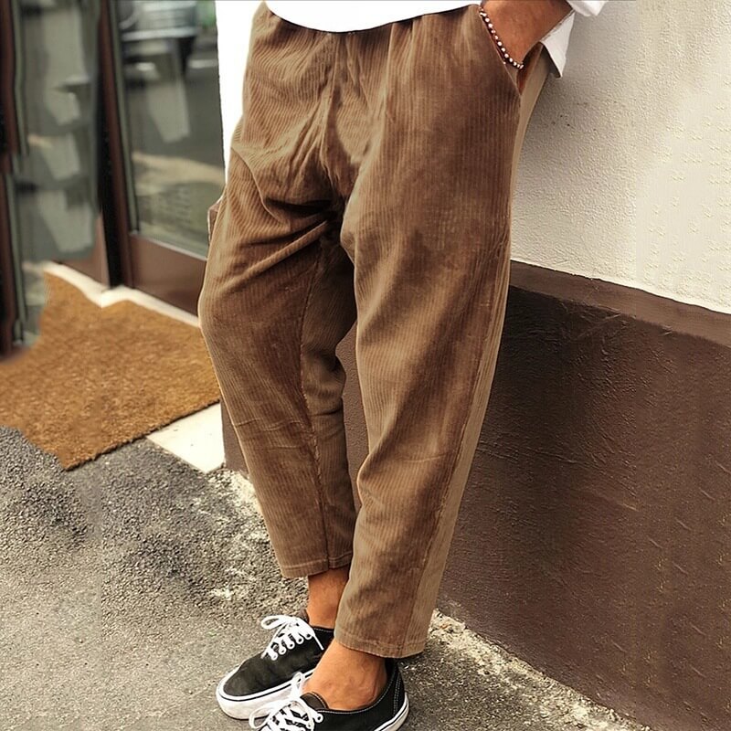 Herren Lockere Cordhose