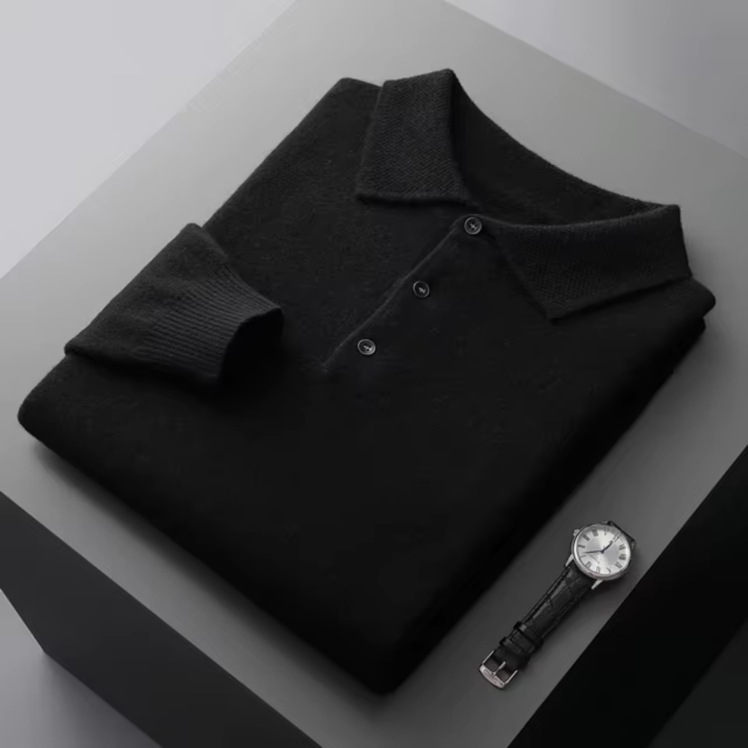 Bequemer Winter Woll-Polo-Sweater