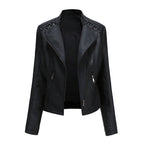 Carmi Chic Lederjacke mit Reißverschluss