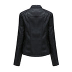 Carmi Chic Lederjacke mit Reißverschluss