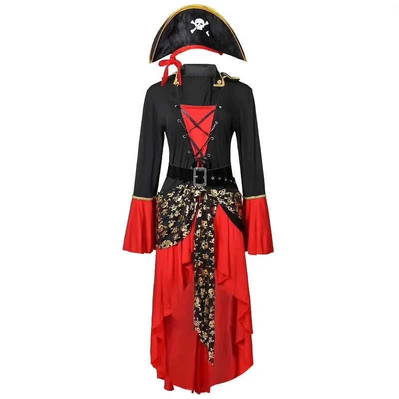 Lady Captain Piraten Faschingskostüm Kleid