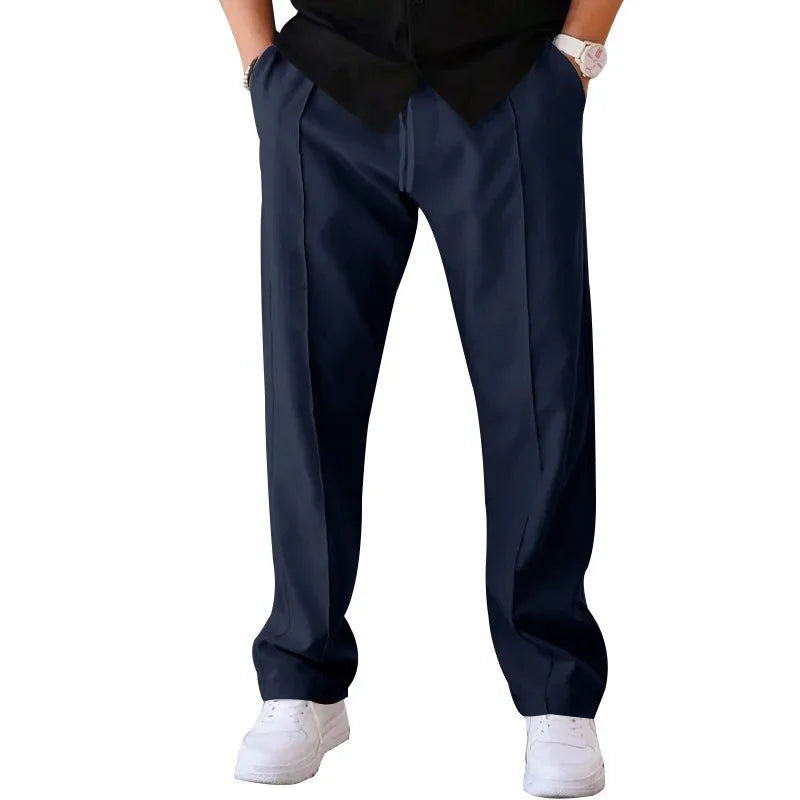 Herren weite Stoffhose