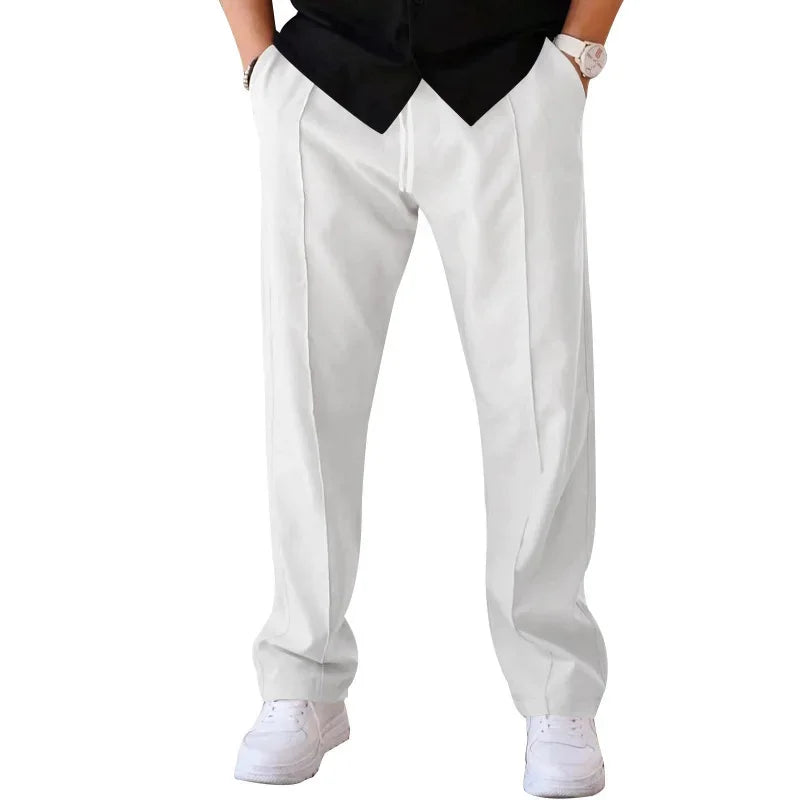 Herren weite Stoffhose
