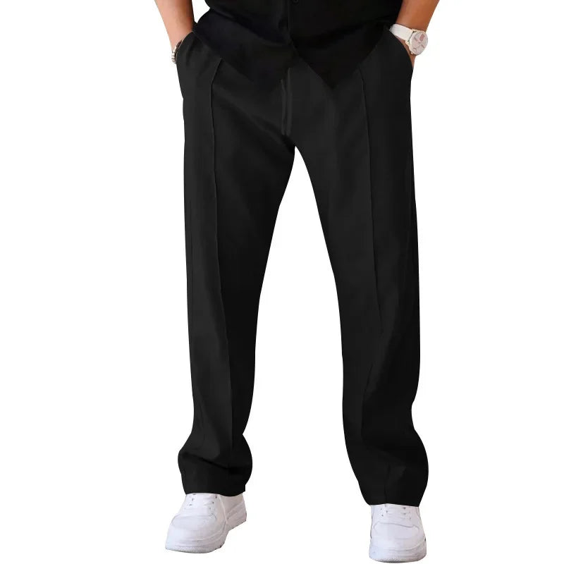 Herren weite Stoffhose