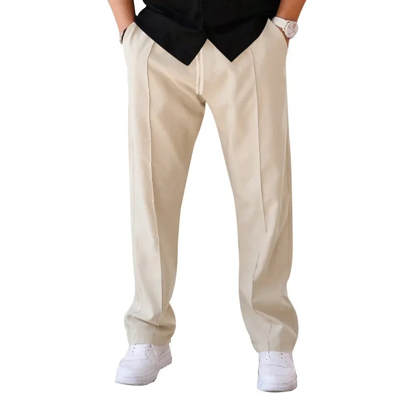 Herren weite Stoffhose