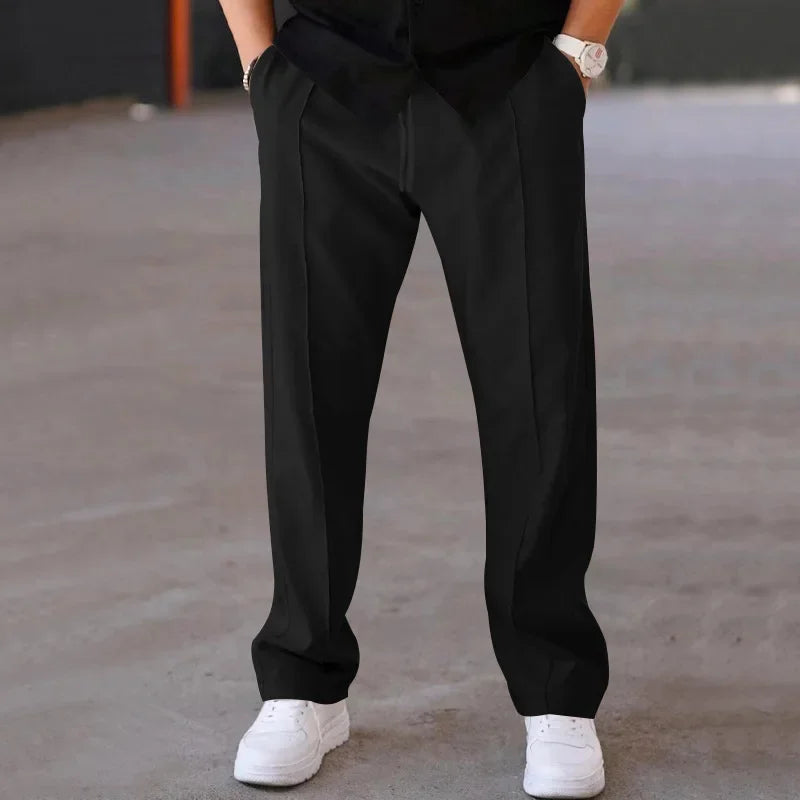 Herren weite Stoffhose