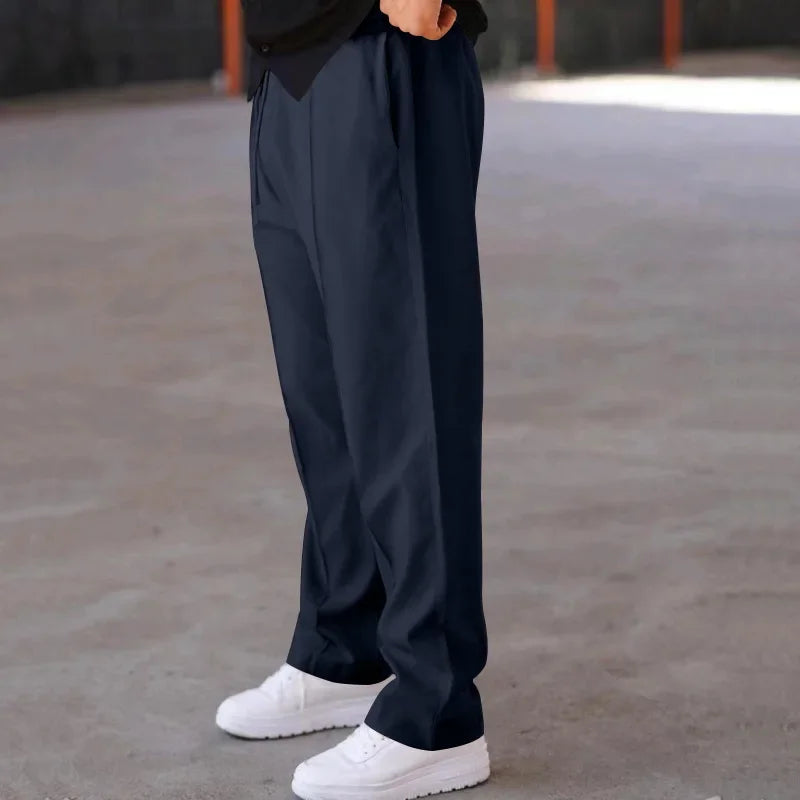 Herren weite Stoffhose