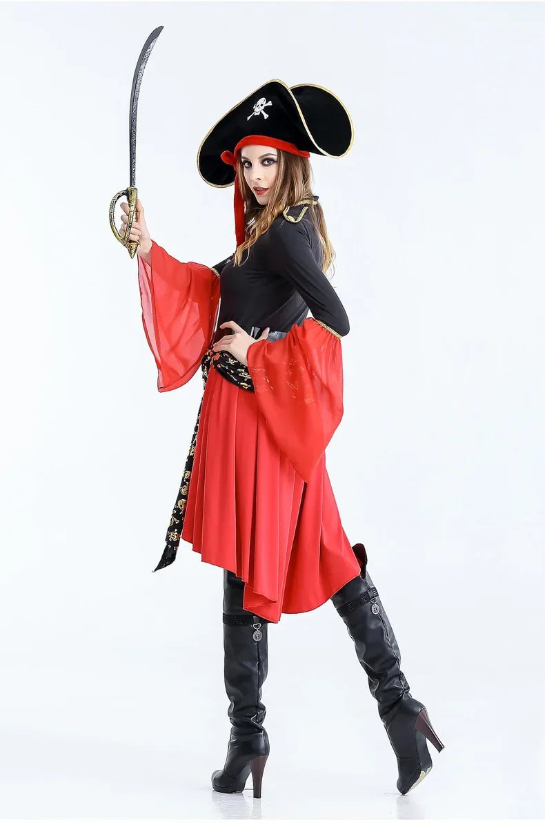 Lady Captain Piraten Faschingskostüm Kleid