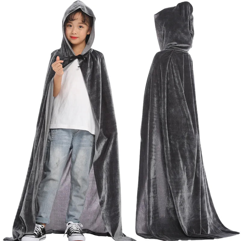 Halloween Faschingskostüm Kinder Zauberer Hexen Umhang Outfit