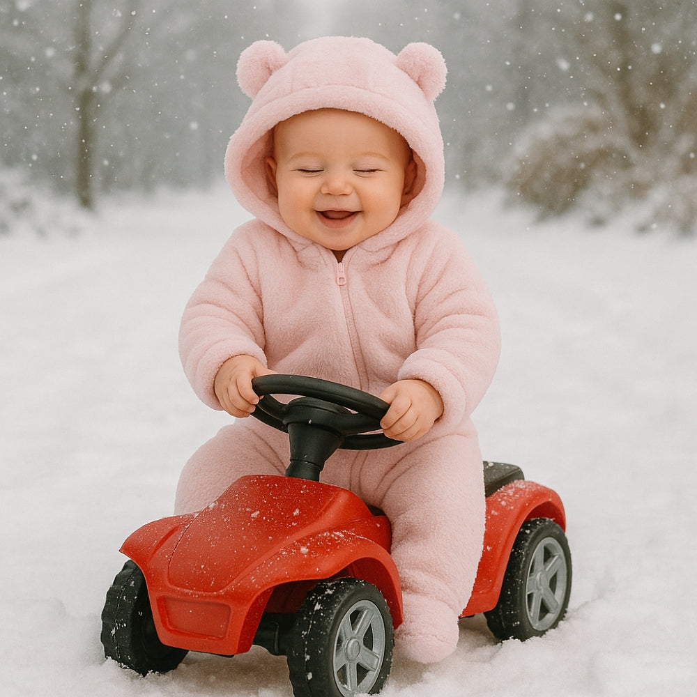 Warmer Bärenkapuzen Baby Overall Strampler