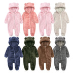 Warmer Bärenkapuzen Baby Overall Strampler
