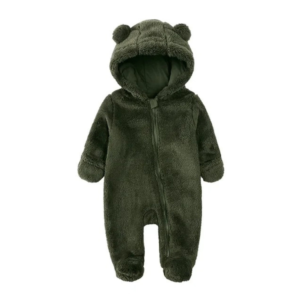 Warmer Bärenkapuzen Baby Overall Strampler