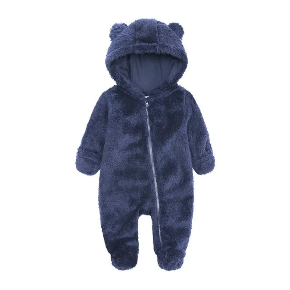 Warmer Bärenkapuzen Baby Overall Strampler