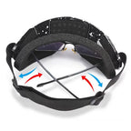 Franco - Skibrille mit abnehmbaren Sonnenschutz