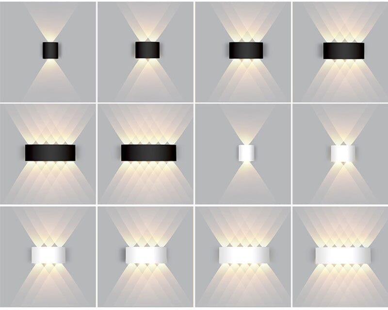 Wasserdichte LED Wandlampe - Geschmackvoll & Energie Effizient