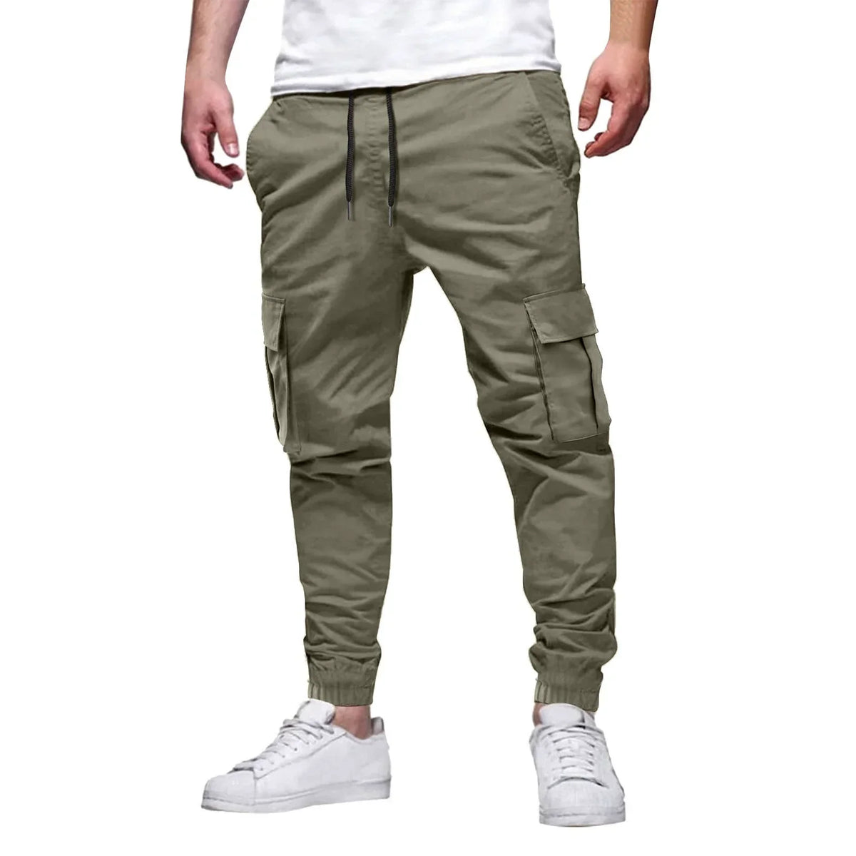 Herren Slim Fit Cargo Jogginghose