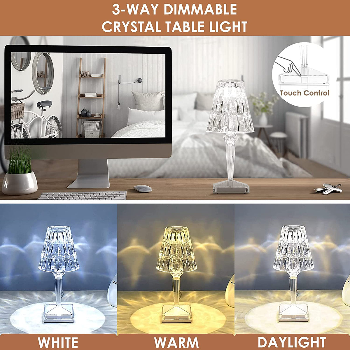 Flamo Crystal Designer Lampe