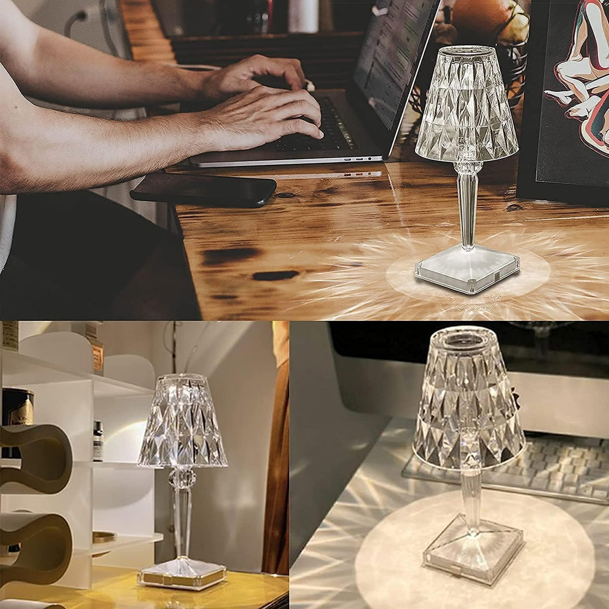 Flamo Crystal Designer Lampe