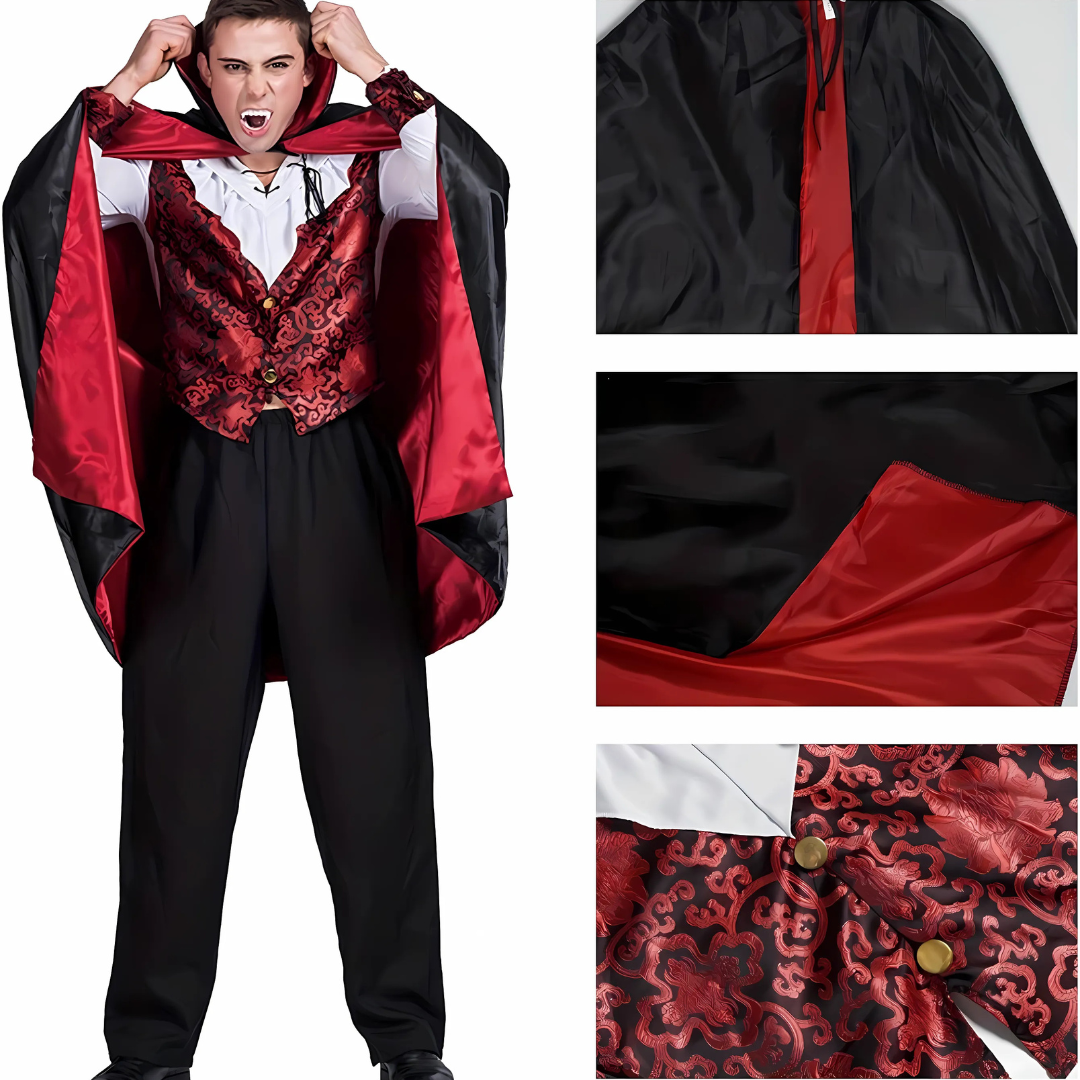 Vlad der Finstere Umhang - Faschingskostüm Halloweenkostüm