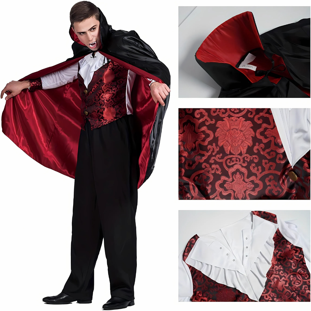 Vlad der Finstere Umhang - Faschingskostüm Halloweenkostüm