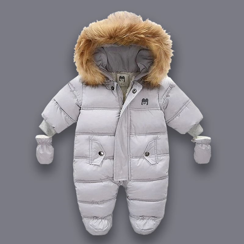 Gepolsterter Baby Schneeanzug mit Fleece-Futter