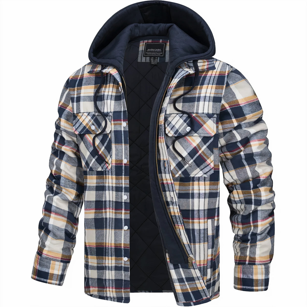 Warme Jacke mit Kapuze für den Herbst