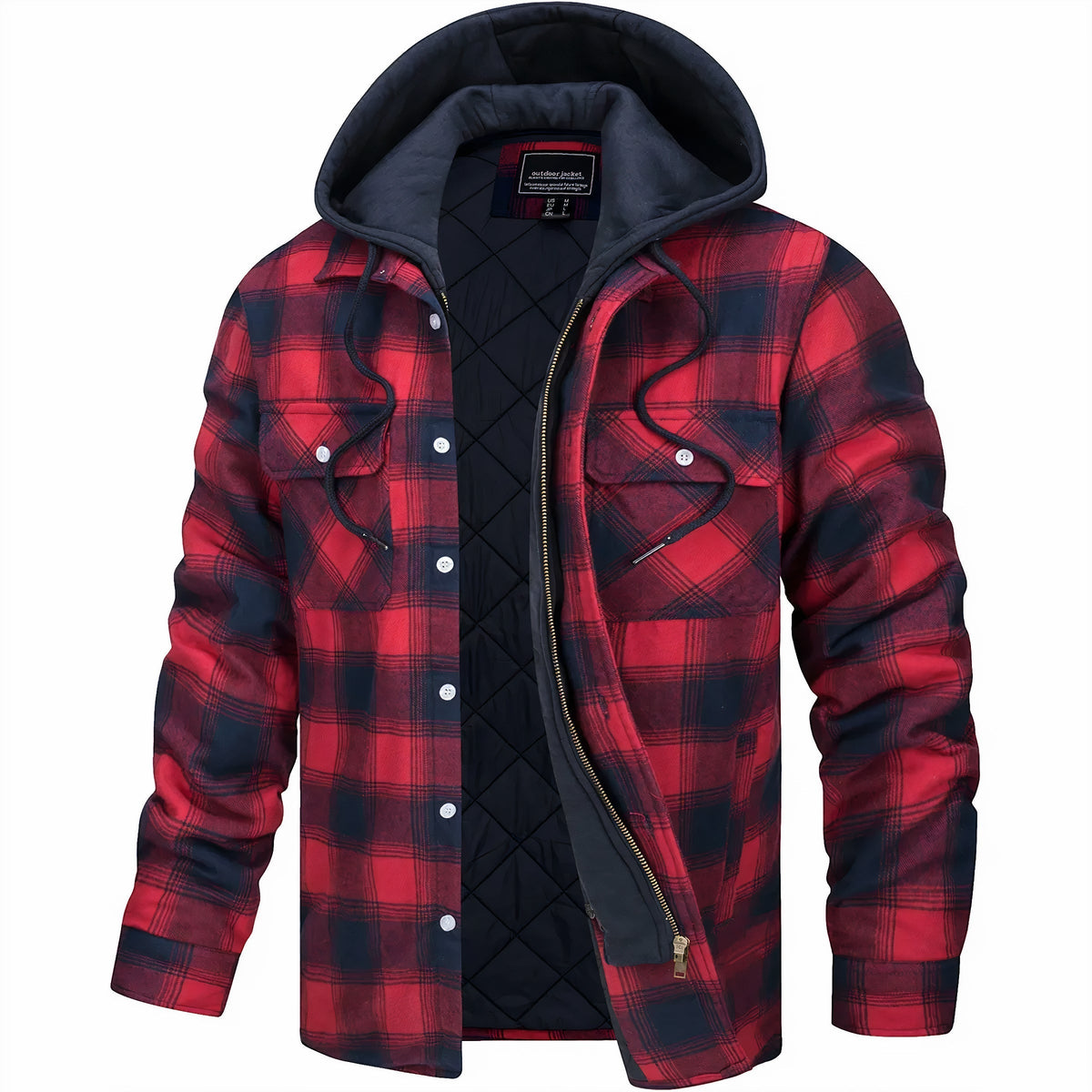 Warme Jacke mit Kapuze für den Herbst